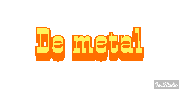 De Metal Text effect