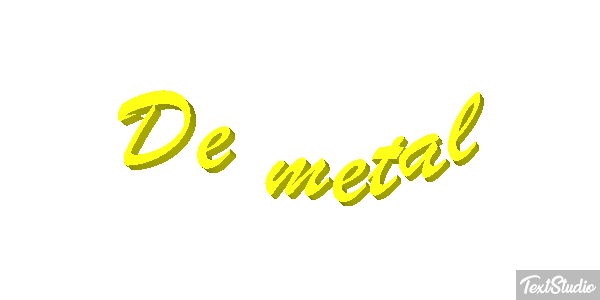 De Metal Text effect