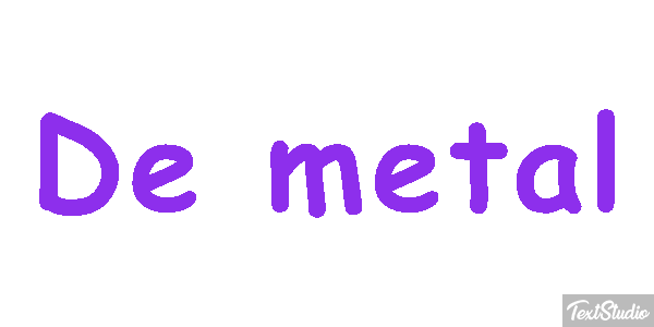De Metal Text effect