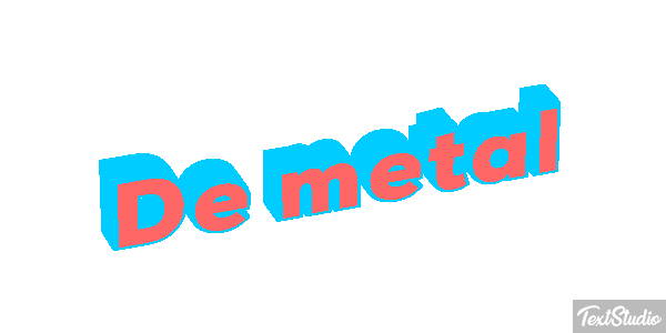 De Metal Text effect
