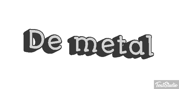 De Metal Text effect