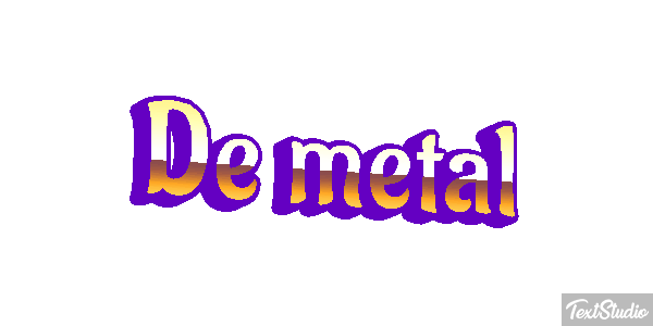 De Metal Text effect