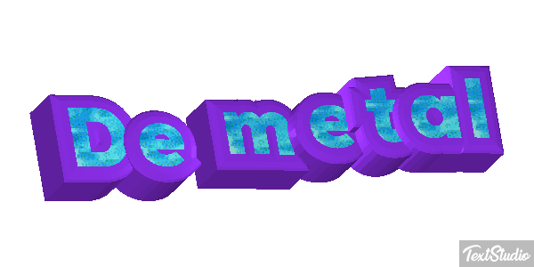 De Metal Text effect