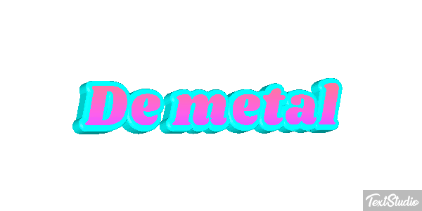 De Metal Text effect