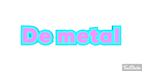 De Metal Text effect