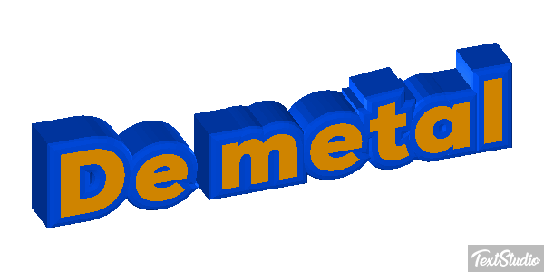 De Metal Text effect