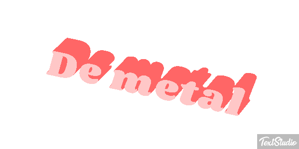 De Metal Text effect
