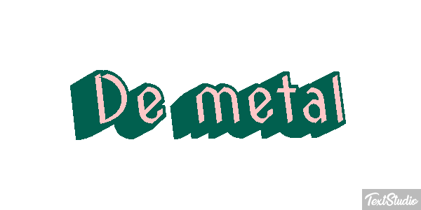 De Metal Text effect