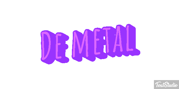 De Metal Text effect