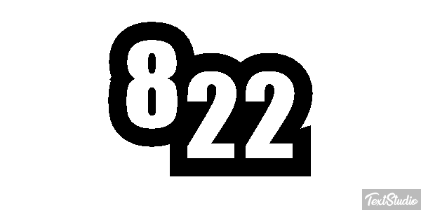 822 Tekst effect