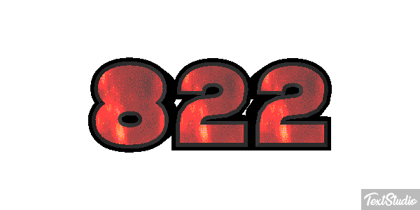 822 Tekst effect