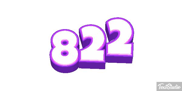 822 Tekst effect