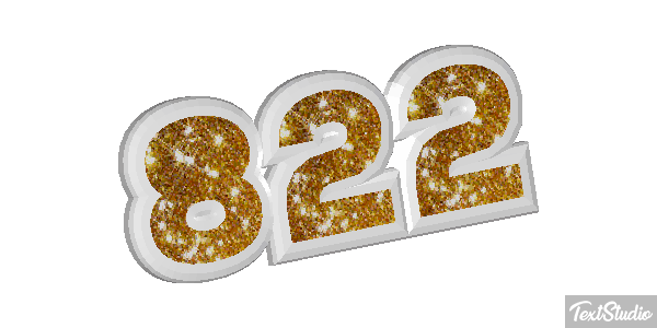 822 Tekst effect