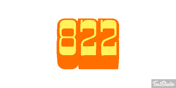 822 Tekst effect