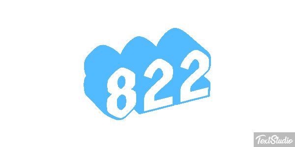 822 Tekst effect