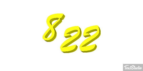 822 Tekst effect