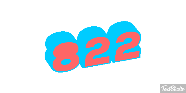 822 Tekst effect
