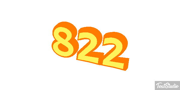 822 Tekst effect