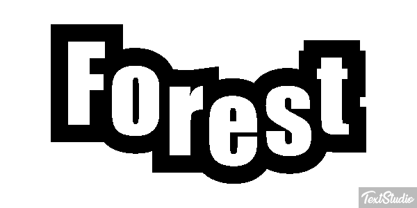 Forest Text effect