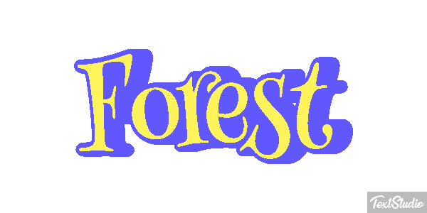 Forest Text effect