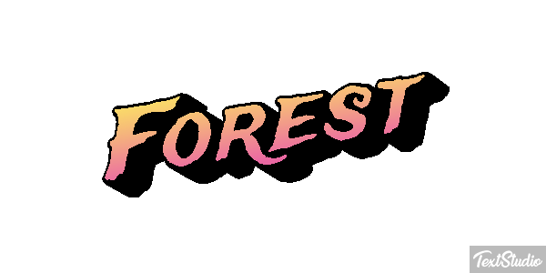 Forest Text effect