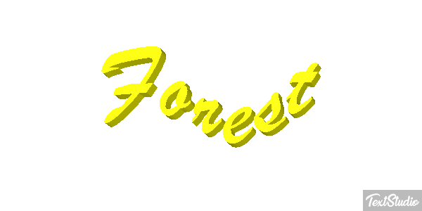 Forest Text effect