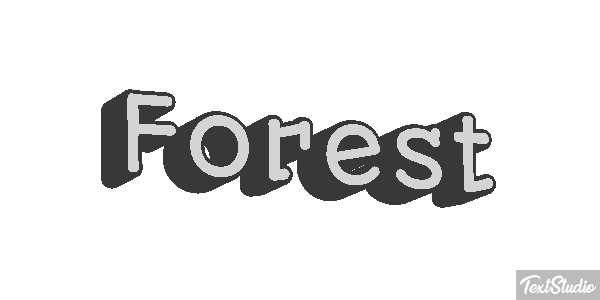 Forest Text effect