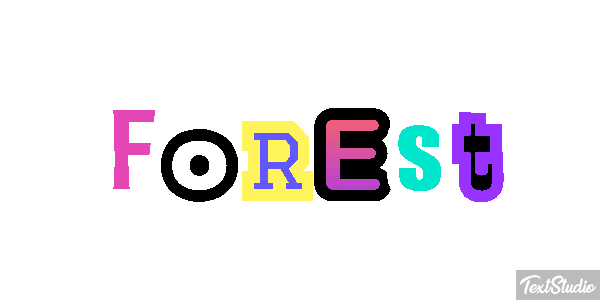 Forest Text effect