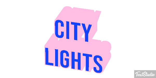 City Lights Effetto testo
