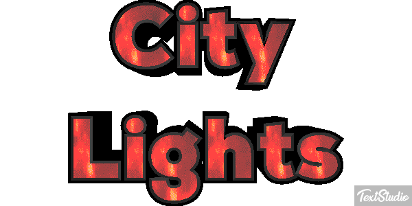 City Lights Effetto testo