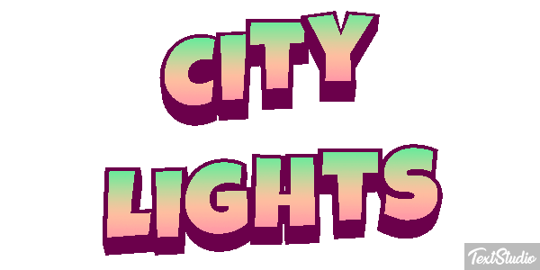 City Lights Effetto testo