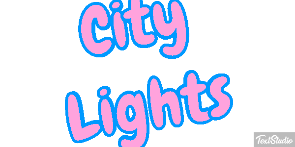 City Lights Effetto testo