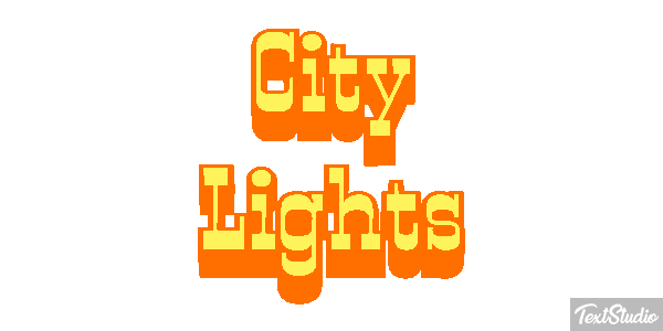 City Lights Effetto testo