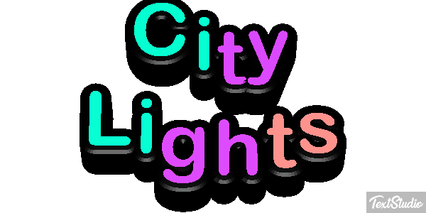 City Lights Effetto testo