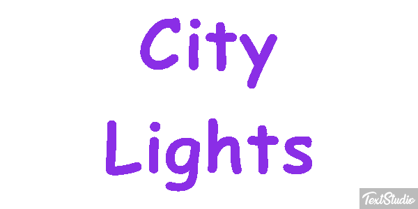 City Lights Effetto testo