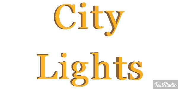 City Lights Effetto testo