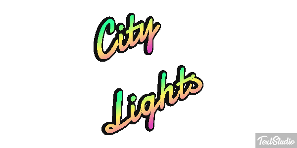 City Lights Effetto testo