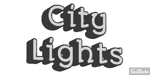 City Lights Effetto testo