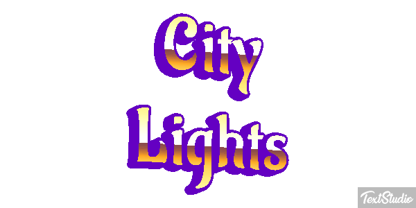 City Lights Effetto testo