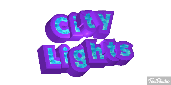 City Lights Effetto testo