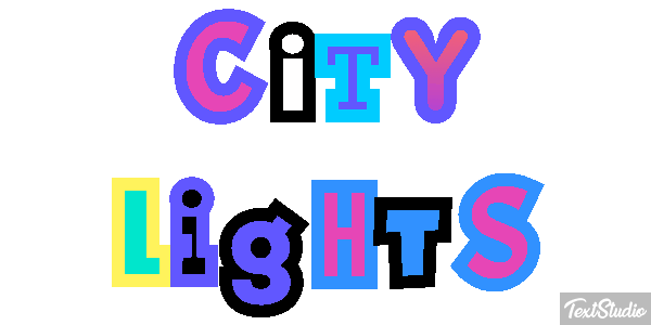City Lights Effetto testo