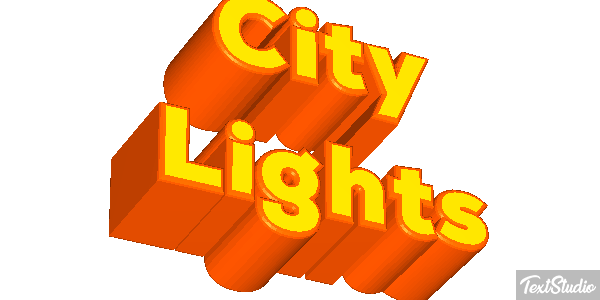 City Lights Effetto testo