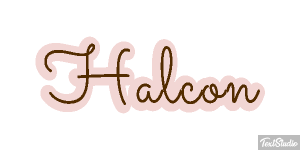 Halcón Efecto de texto