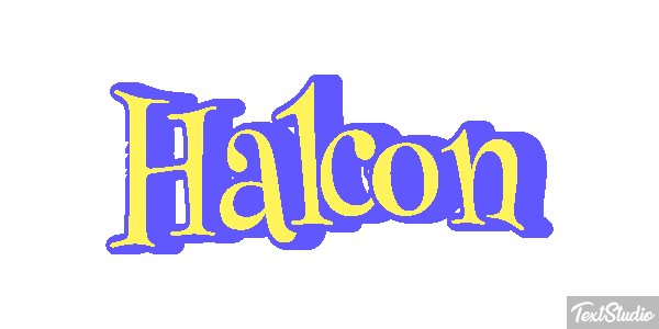 Halcón Efecto de texto