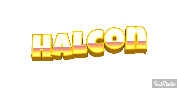 Halcón Efecto de texto
