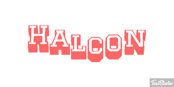 Halcón Efecto de texto