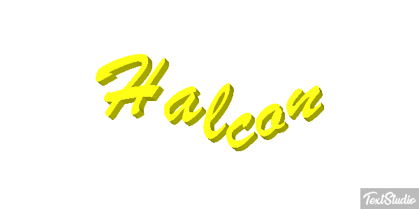 Halcón Efecto de texto