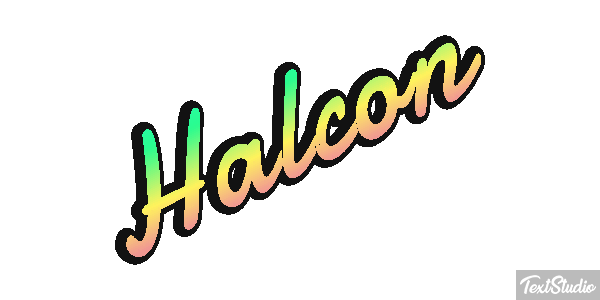Halcón Efecto de texto