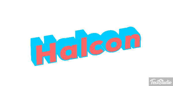 Halcón Efecto de texto