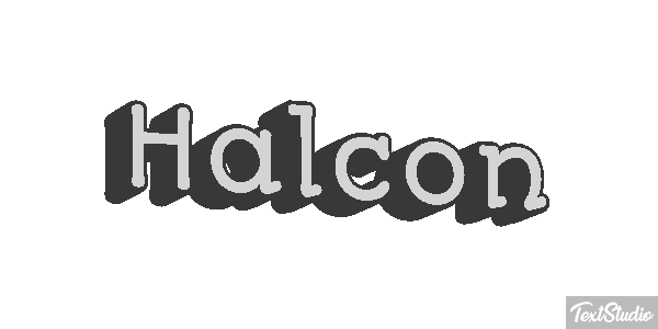 Halcón Efecto de texto